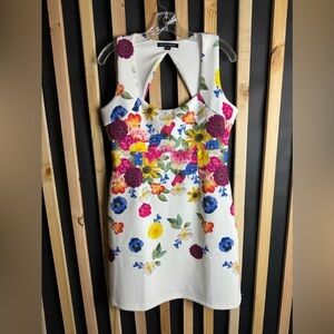 Boston Proper Women’s Size 10 White Floral Dress